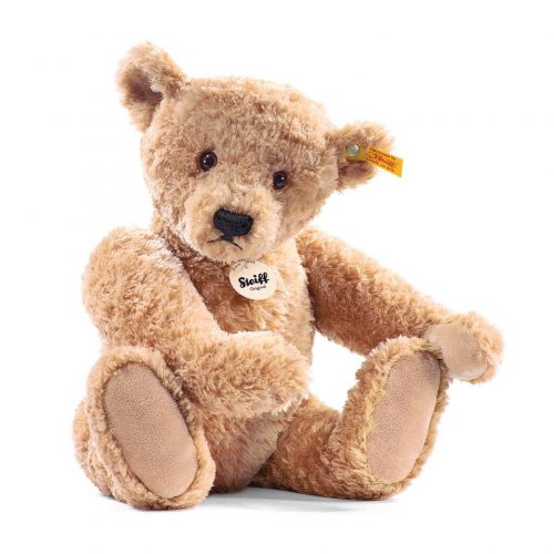 Peluche ours articulé, Teddy Elmar, brun doré, 40 cm