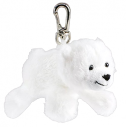 Porte-clés peluche ours polaire blanc
