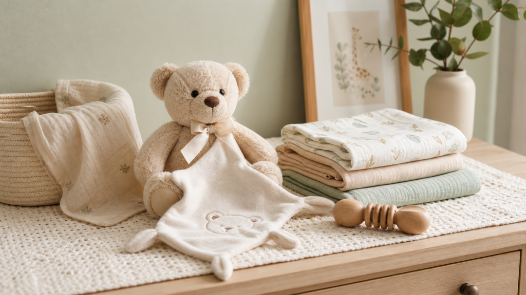 Cadeau de naissance original et utile : peluches et doudous à offrir - photo originale 1