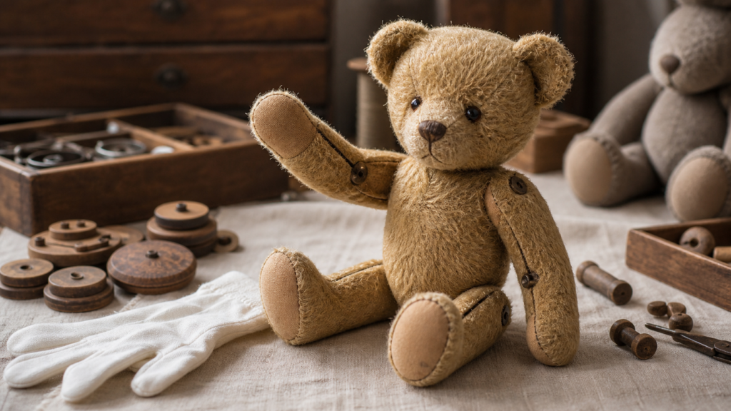 Ours en peluche articulé : différences, mécanismes et marques de référence - photo originale 1