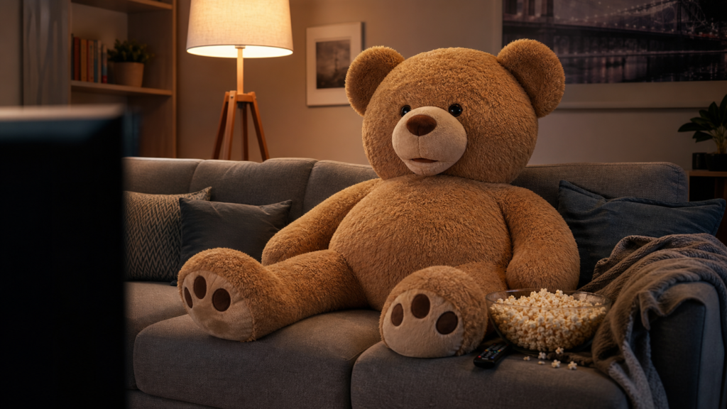 Ted l'ours en peluche : le nounours géant XXL du film et ses répliques - photo originale 1