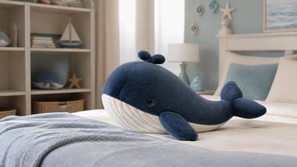 Peluche baleine : modèles océan pour chambre d&rsquo;enfant