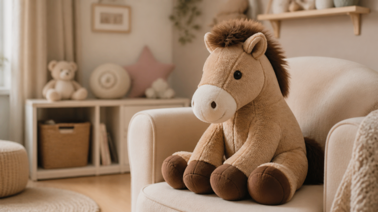 Peluche cheval : modèles réalistes ou doudous selon l'âge
