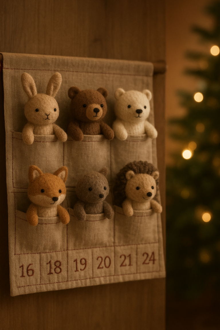 Sélection des calendriers de l’avent avec peluches faites main 2026