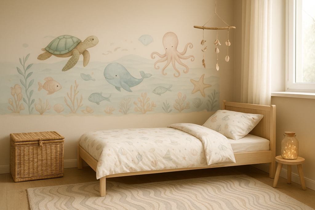 Idées déco chambre enfant sur le thème de la mer