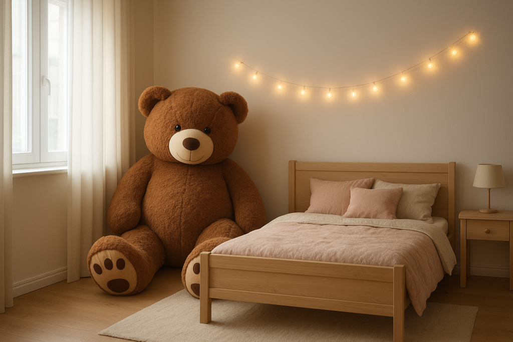 Peluche géante pour chambre enfant : guide complet